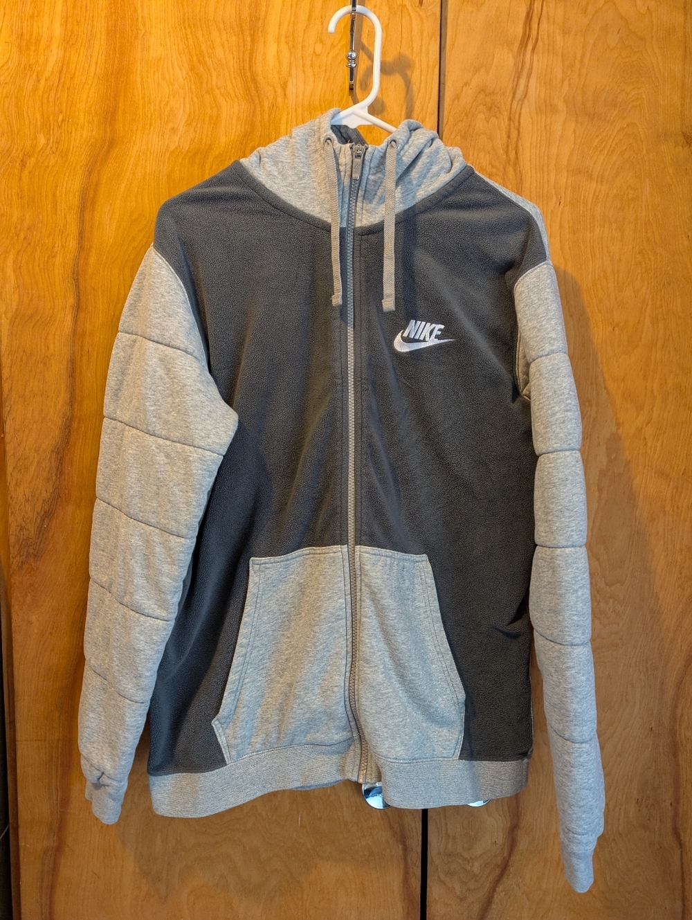 Nike Two-Tone Gray Full-Zip Hoodie